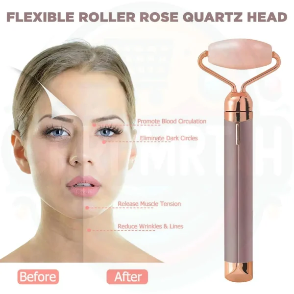 ROULEAU ET MASSEUR FACIAL VIBRANT - Micro Vibrating Facial Roller Massager8