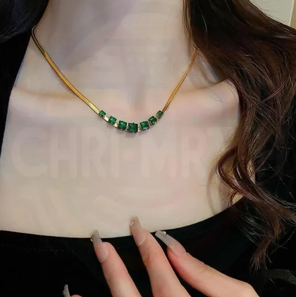 Collier vert pour femme au Maroc – Image 7